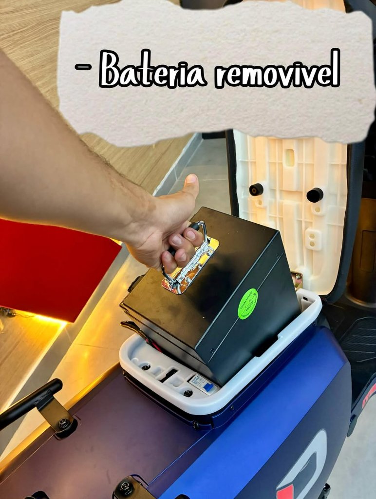Bateria removível da scooter elétrica Maxus 1000W