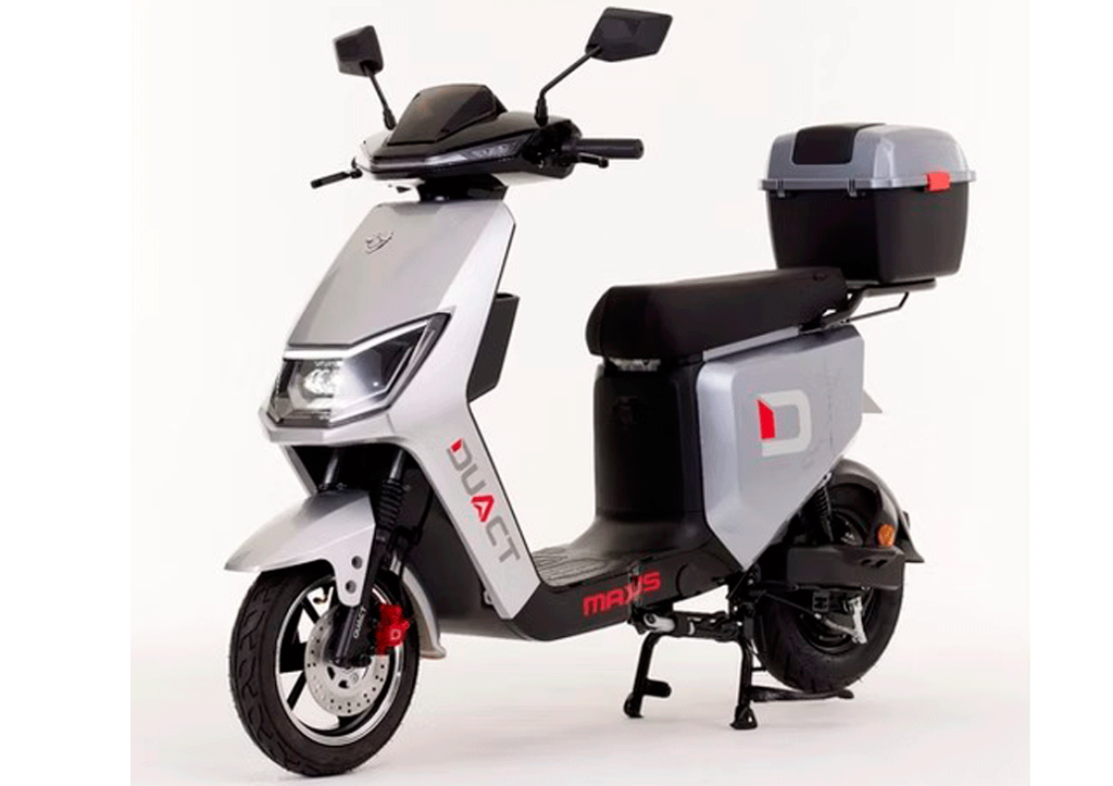 Scooter elétrica Maxus 1000W na cor prata